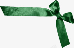 装饰礼物丝带绿色蝴蝶结素材