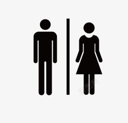 女洗手间酒店卫生间指示牌图标高清图片