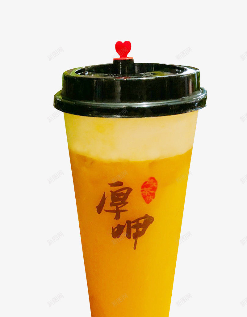 厚呷芒果奶茶奶盖png免抠素材_88icon https://88icon.com 厚呷 奶盖 奶茶 芒果