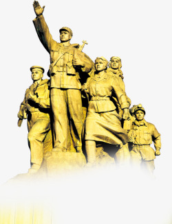 党政海报设计党建风建党节建军节红军雕像高清图片