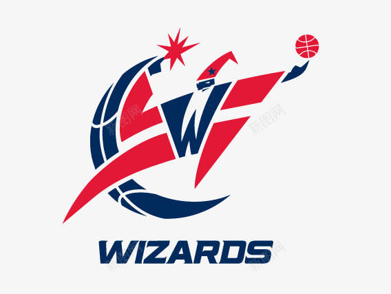 华盛顿奇才队徽png免抠素材_88icon https://88icon.com NBA标志 NBA球队队徽 Washington Wizards 华盛顿奇才队徽