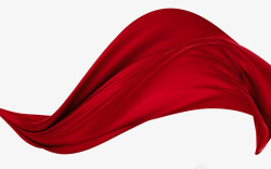 中国风红色绸缎丝带素材