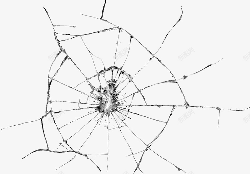 黑色线条裂纹png免抠素材_88icon https://88icon.com 图案 玻璃 破损 碎片 线条 花纹 裂纹 黑色