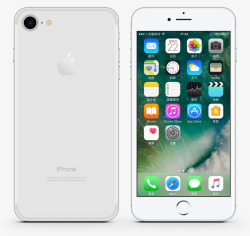 苹果手机壳海报银色苹果7手机高清图片