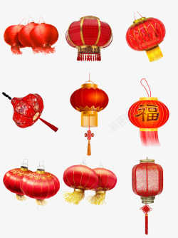 中国风节日灯笼大合集素材