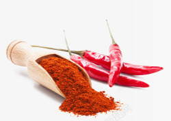 菜品海报辣椒粉磨旁边的红色辣椒高清图片