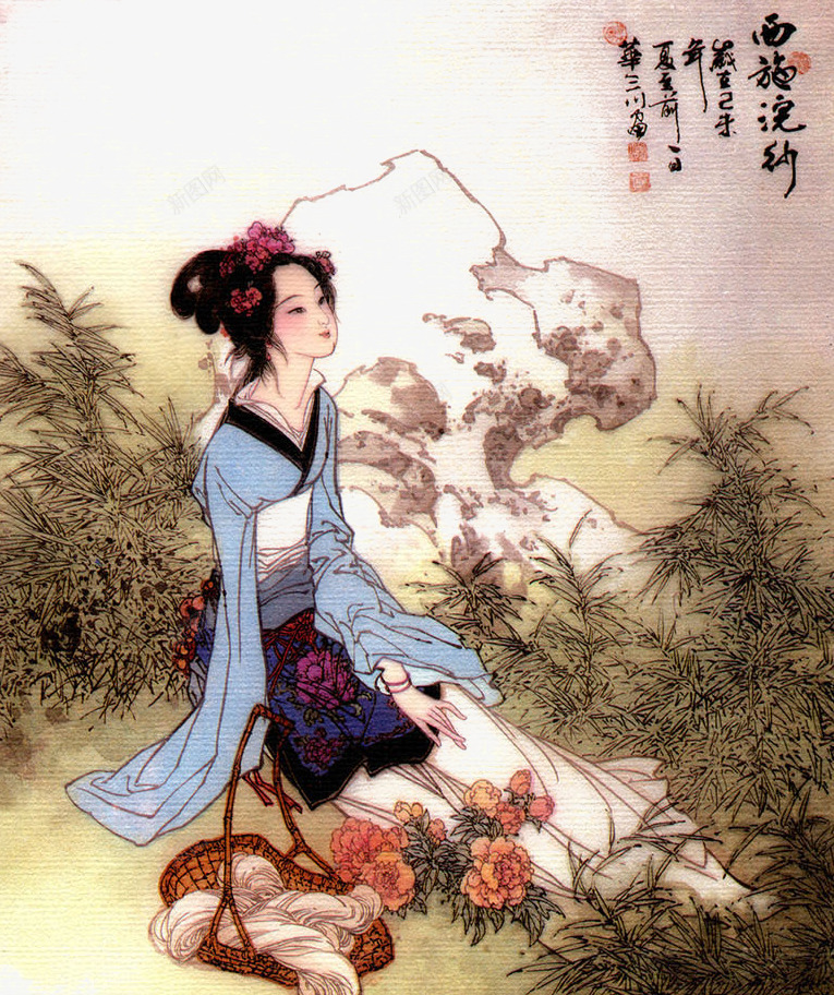 国画美女png免抠素材_88icon https://88icon.com 中国画 典雅端庄 古代女子 唯美 美女 美女肖像画