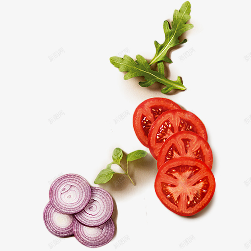 番茄洋葱蔬菜切片png免抠素材_88icon https://88icon.com 切菜 洋葱 烹饪 番茄叶 蔬菜 西红柿