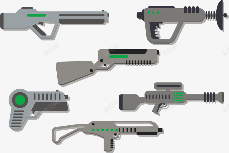 新式武器矢量图eps免抠素材_88icon https://88icon.com 外星武器 扫描仪 武器库 激光枪 特种作战 矢量图