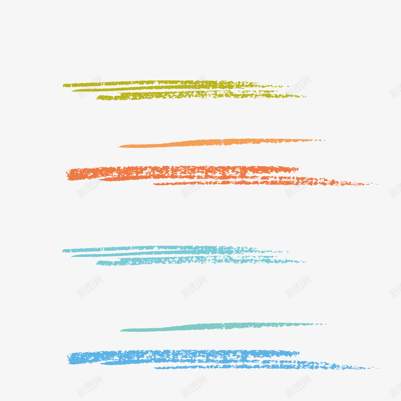 颜色粉笔笔刷清晰png免抠素材_88icon https://88icon.com 粉笔笔刷 红色 绿色 蓝色 黄色