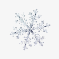 刺绣花装饰图案冬季冰雪花装饰图案元素高清图片