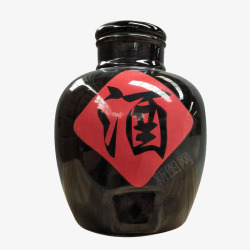 土陶普通型泡酒瓶高清图片
