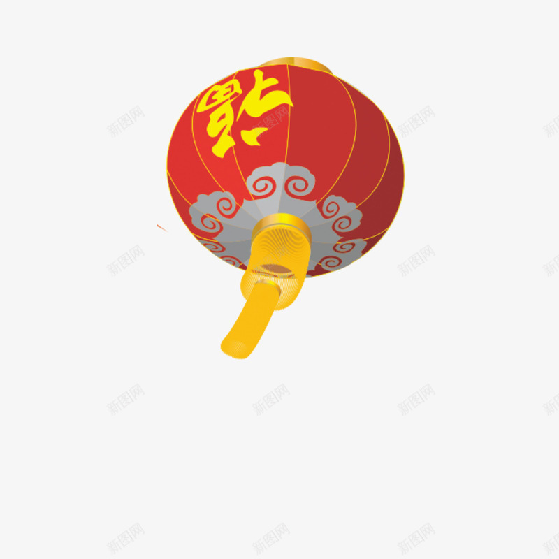 2017鸡年灯笼png免抠素材_88icon https://88icon.com 2017鸡年素材 春节 灯笼 福到 红色