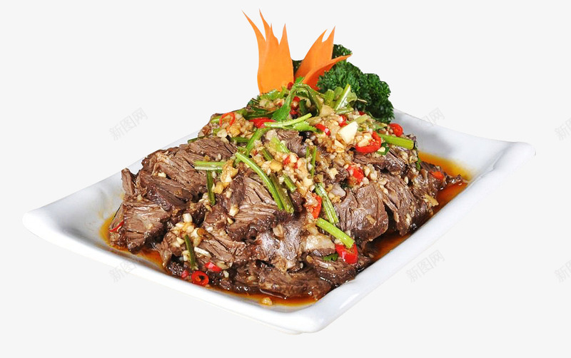 凉拌牛肉png免抠素材_88icon https://88icon.com 冷盘 凉拌牛肉 凉菜