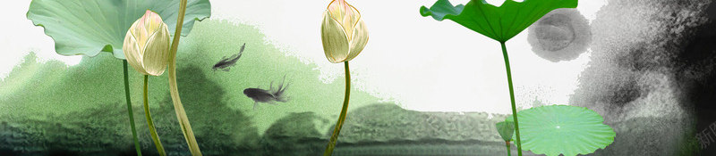 水墨浑然天成炫彩背景psd免抠素材_88icon https://88icon.com 中国风 毛笔效果 水墨 浑然天成 竹子荷花荷叶满池塘 荷花荷叶
