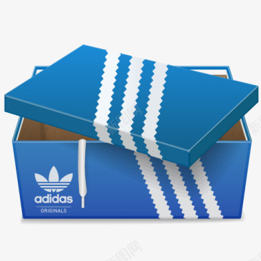 Adidas跑步鞋盒子图标图标