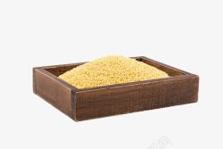 木盒子里的小黄米素材