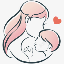母婴logo可爱母婴插画图标高清图片
