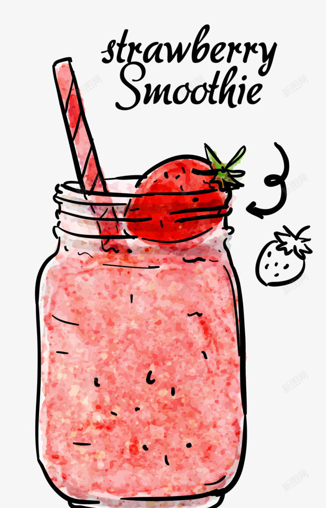草莓沙冰png免抠素材_88icon https://88icon.com 手绘 沙冰 甜品 美味沙冰 美食 草莓 零食 饮料