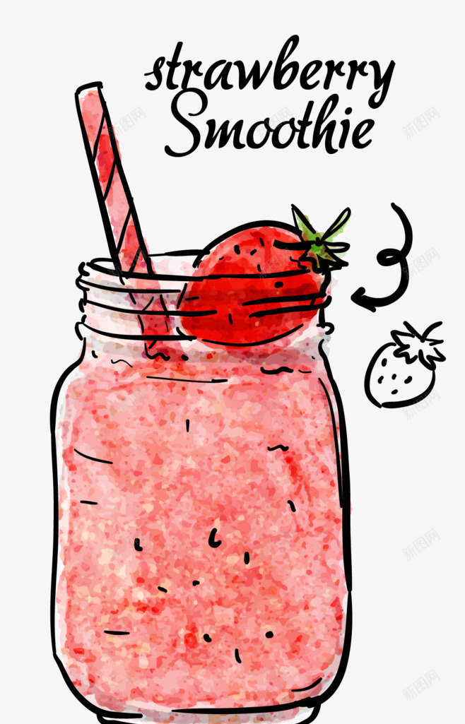 草莓沙冰png免抠素材_88icon https://88icon.com 手绘 沙冰 甜品 美味沙冰 美食 草莓 零食 饮料