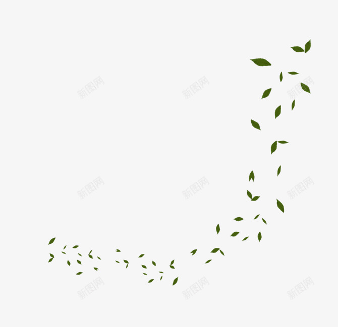 绿色漂浮夏季树叶装饰png免抠素材_88icon https://88icon.com 夏季 树叶 漂浮 绿色 装饰
