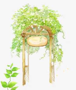 拱形花门绿色植物花门高清图片