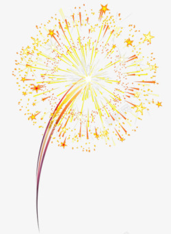 放烟花焰火鞭炮庆祝新年活动高清图片