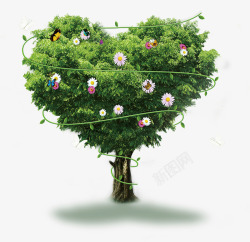 爱心数量树木爱心树高清图片