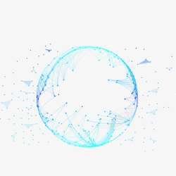 简单的圆圈图案蓝色科技圆圈高清图片