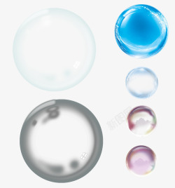 气泡泡泡彩色五彩透明S002素材