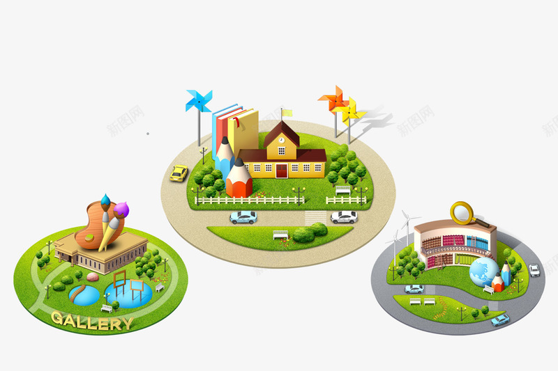 绿色生态建筑家园png免抠素材_88icon https://88icon.com 别墅 幼苗 房子 手绘 树 生态园 生态环境 绿色建筑家园 自然 花 草 草地 风车