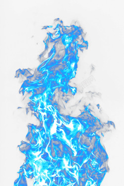 蓝色火焰效果图蓝色唯美火焰高清图片