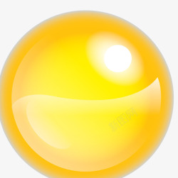 黄色迷你球体素材