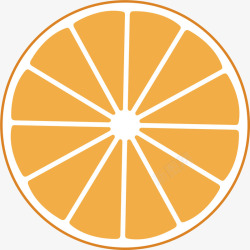 手绘橙子图片橘红色的橙子矢量图高清图片