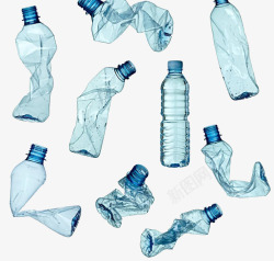 垃圾分类元素回收塑料瓶高清图片