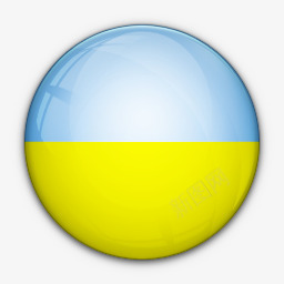 幻想世界国旗对乌克兰世界标志图标图标