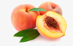 美味桃子美味的新鲜水蜜桃高清图片