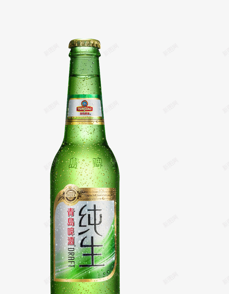纯生啤酒瓶子png免抠素材_88icon https://88icon.com 啤酒 瓶子