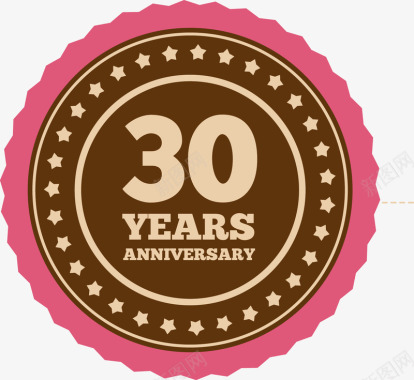 5周年庆设计30周年庆图标图标
