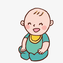 婴儿照片笑哈哈的宝宝矢量图高清图片