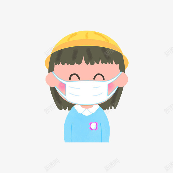 戴口罩的女孩png免抠素材_88icon https://88icon.com 卡通 卫生 口罩 安全 带口罩的人 手绘 过滤 阻碍 预防