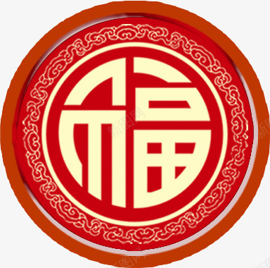 喜庆中国风红色新年福字png免抠素材_88icon https://88icon.com 中国风 喜庆 新年 福字 鸡年