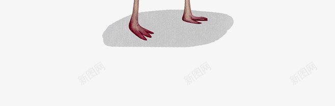 红色火烈鸟手绘叶子png免抠素材_88icon https://88icon.com 叶子 火烈鸟 火焰鸟 素材 红色