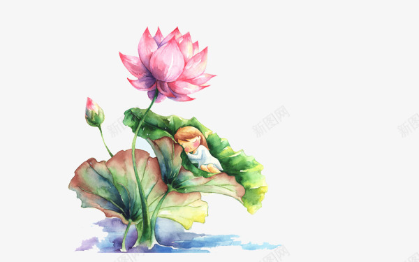 荷塘月色png免抠素材_88icon https://88icon.com 河水 流水 环保 绿色