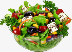 减肥减脂健康绿色的果蔬沙拉高清图片