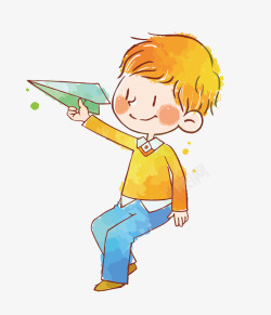 小男孩免费下载玩纸飞机的小孩高清图片