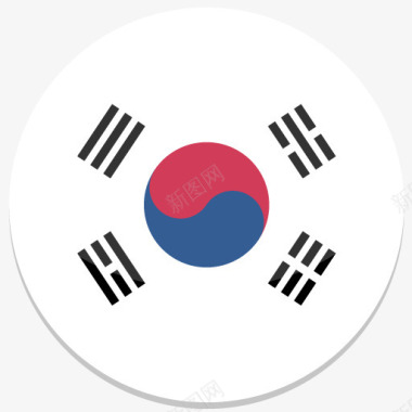 南瓜子仁南韩国平圆世界国旗图标集图标