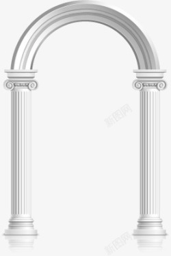 拱形古罗马柱子高清图片