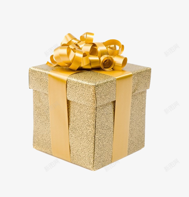 金色礼物png免抠素材_88icon https://88icon.com 丝带 包裹 圣诞节 实物 带子 盒子 节日礼物 蝴蝶结 金色礼物