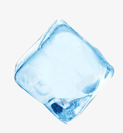 创意合成蓝色的冰块效果素材